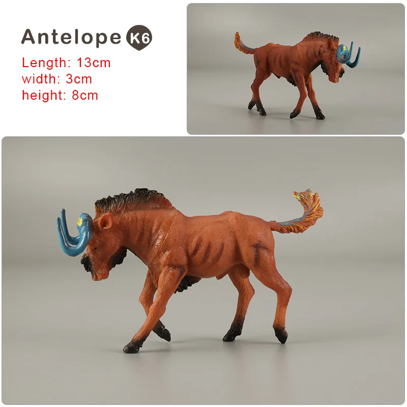 Simulation Tiger Lion Leopard Antelope Deer Lioness Zebra Donkey Animal Model Figurine Home Decor Decoration Accessories Modern