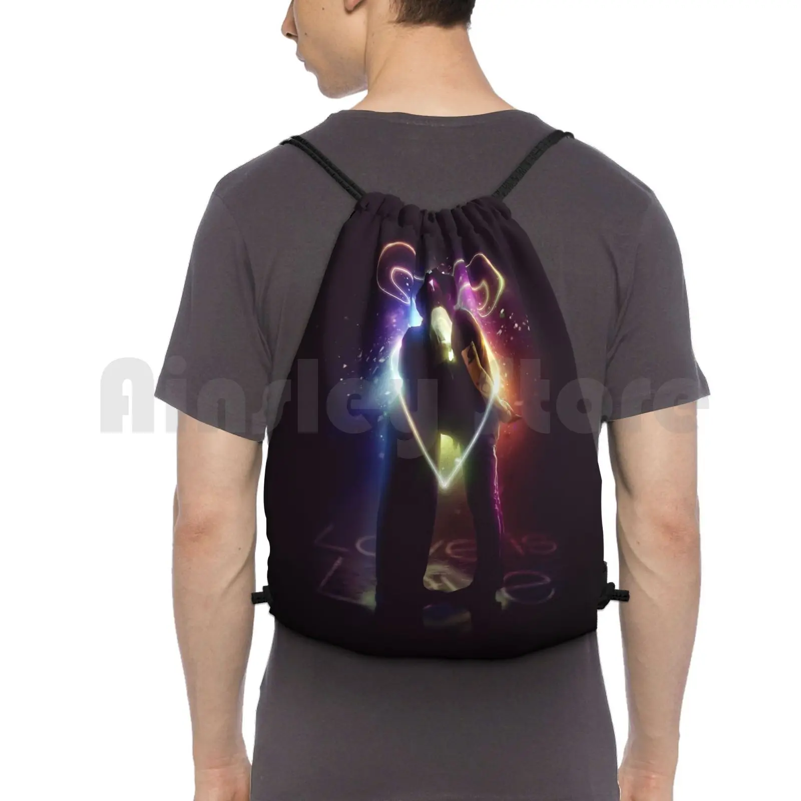 Proud To Love Backpack Drawstring Bag Riding Climbing Gym Bag Malec Shadowhunters Sophie G