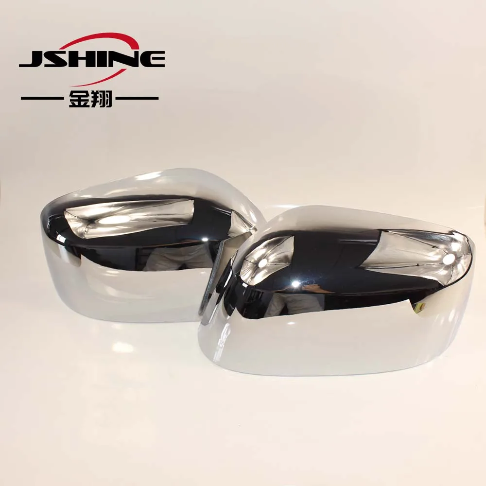 Car wing mirror cover for Nissan Navara D40 2005 - 2014 rearview mirrors covers cap house shell black Chrome