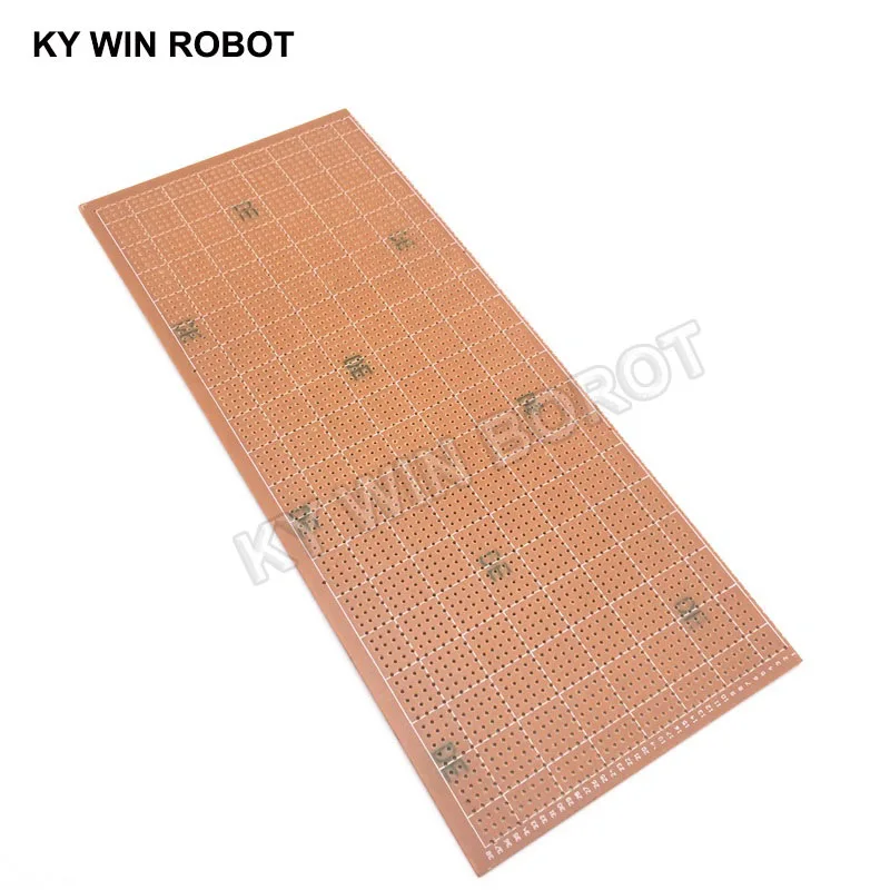 Papel protótipo pcb universal, placa de circuito faça você mesmo 10x24.5 10*24.5cm, orifício contínuo de fileira única 100x245mm