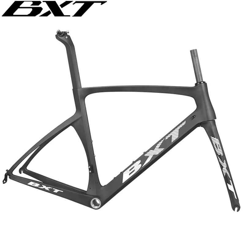 Carbon Road Racing Aero Bicycle Frame, BSA Di2 Mechanical Road Bike Frame, CX Road Cycling Frameset, V Brake, Disc