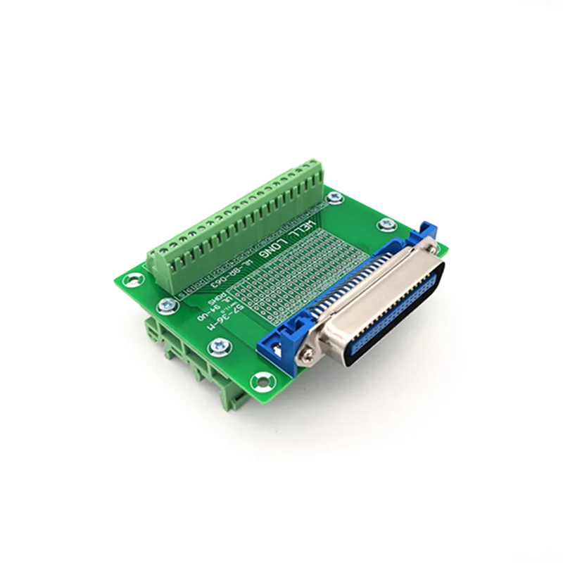 

57 Series 36-Pin 0.085" Male Header Connector Breakout Board,With DNI Rail Bracket.