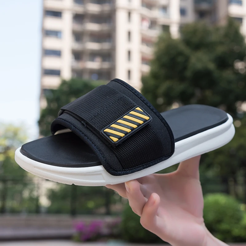 

Summer Men's Slippers Concise Indoor&outdoor Slides for Men Non-slip Leisure Slippers Fashion Soft Beach Sandals Men's Shoes