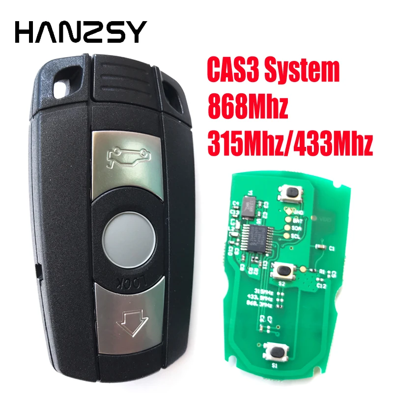 

3 Buttons 868MHz/315mhz/433mhz Smart Key For BMW E82 E88 E89 E90 E91 E92 E93 Z4 X5 X6 For 3 5 1 7 Series PCF7953 Chip Car key