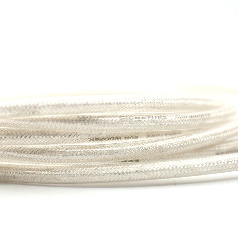 1 пара Hifi Родиевые разъемы RCA OFC посеребренный соединительный кабель с разъемом RCA из углеродного волокна