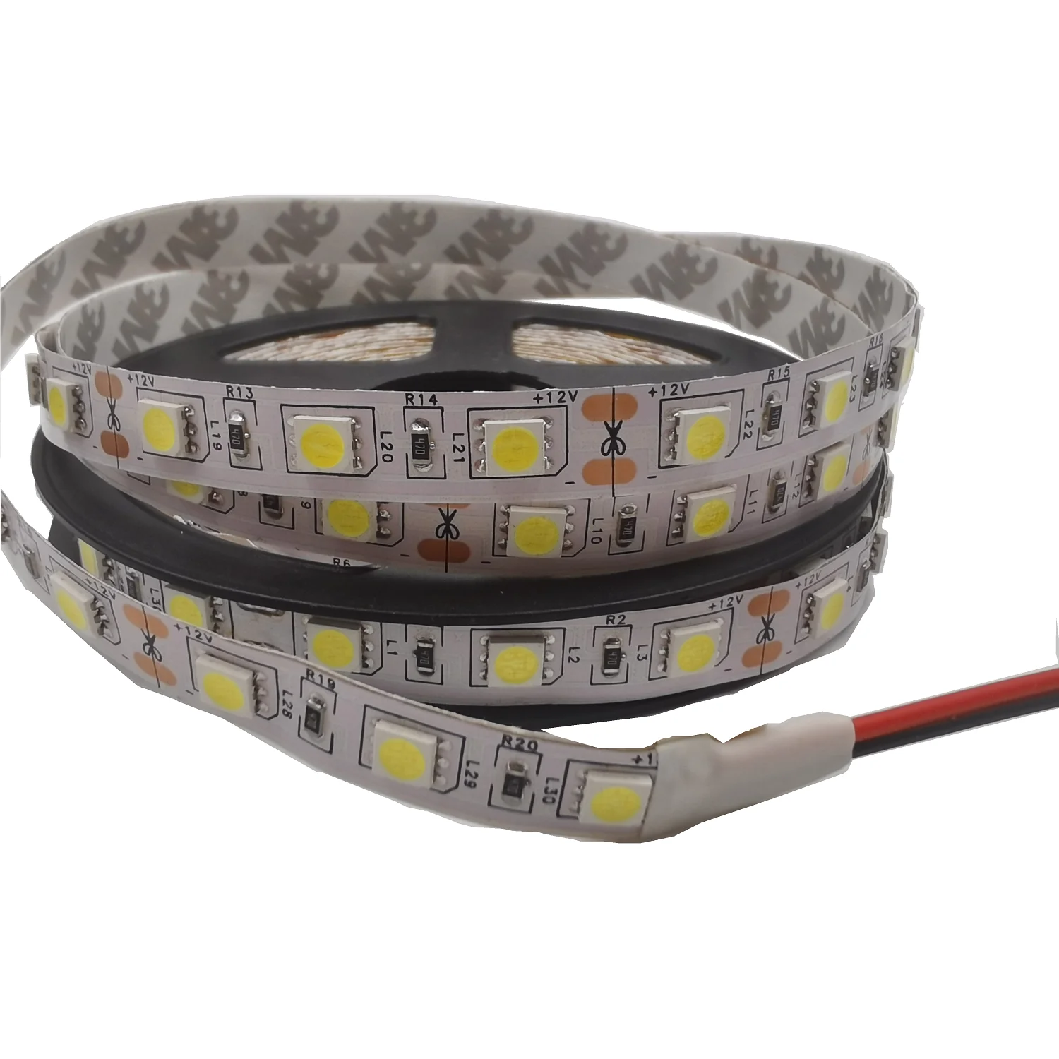 SMD 5050 RGB LED Strip Waterproof 5M 300LED DC 12V 24V CCT RGBCCT RGBW RGBWW WHITE WARM WHITE Fita LED Light Strips Flexible