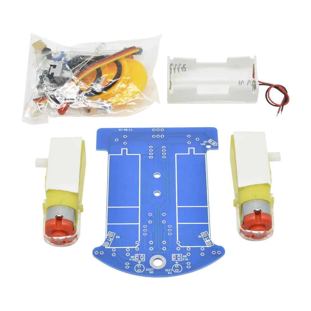 Imagem -06 - Inteligente Robô Carro Brinquedos Kit Linha de Rastreamento Inteligente Roda do Carro Faça Você Mesmo Kit tt Motor Eletrônico Inteligente Patrulha Automóvel Parte D21