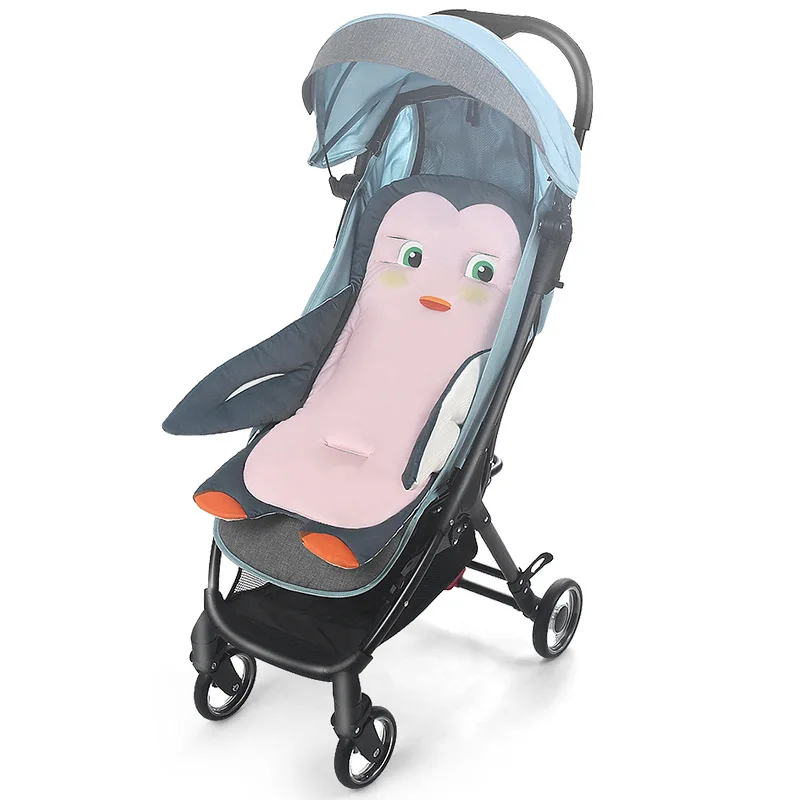 Forro Universal para asiento de cochecito de bebé, almohadilla de algodón, colchoneta cálida, colchón para dormir, almohada de soporte para la cabeza, Protector para cochecito infantil