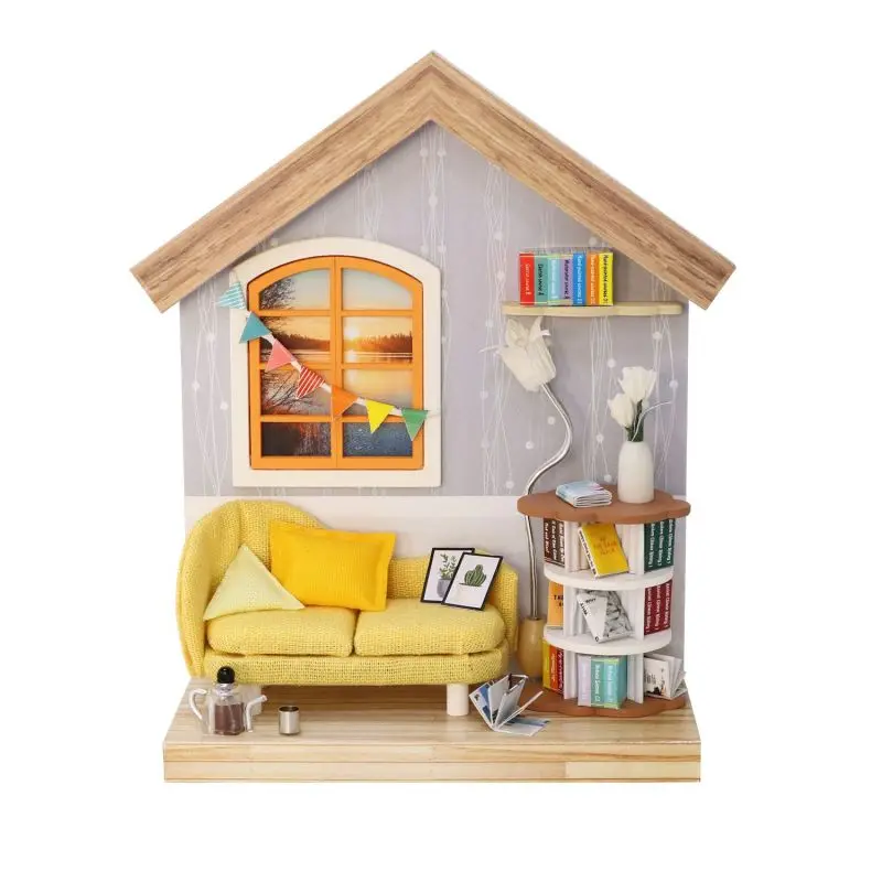 Holiday Gifts Anniversary Friends Gifts Construction Toys Hand-built House Warm Decorations for Leisure Time