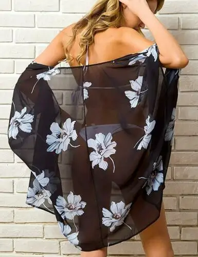 13 Colors Hot Summer Women Floral Kimono Swim Cover-Ups Female Beach Boho Cardigan Bathing Tops Beach Bikini Cover Up Outfits