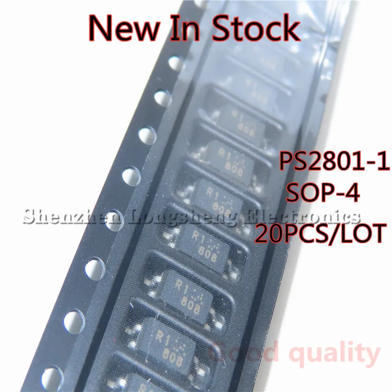 20PCS/LOT PS2801 PS2801-1 PS2801-1-F3-A SOP-4  SMD Optocoupler / Road Optical Isolator New In Stock