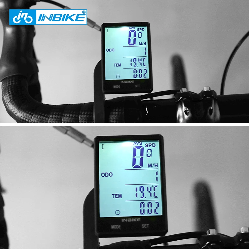 INBIKE Wireless Bike Computer Speedometer Odometer Wired Rainproof Cycling Bicycle Computer MTB Bike Measurable Stopwatch CX-9