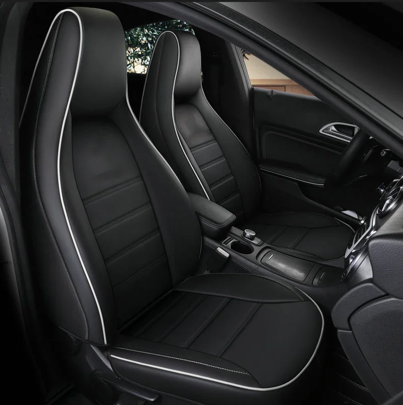 Custom Alleen 2 Voorste Auto Bekleding Voor Mercedes-Benz Gla200 Gla260 Cla200 Cla 220 Cla260 Een 180 A200 auto Accessoires Auto Styling
