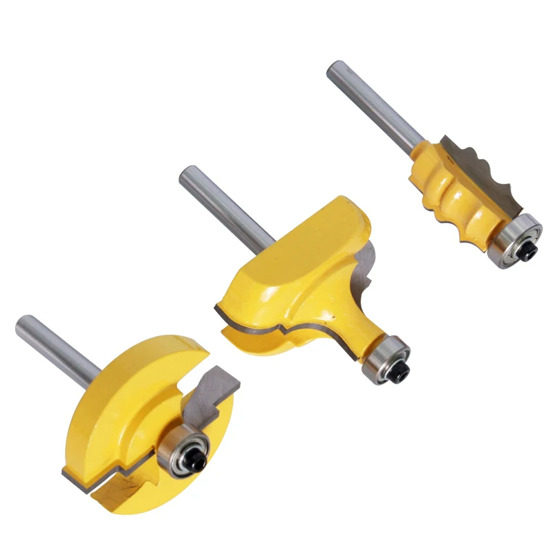 Imagem -05 - Chwjw-grande Corte Cortador de Madeira para Carpintaria Ferramentas Elétricas Picture Frame Moldagem Router Bit Shank mm 13 Pcs