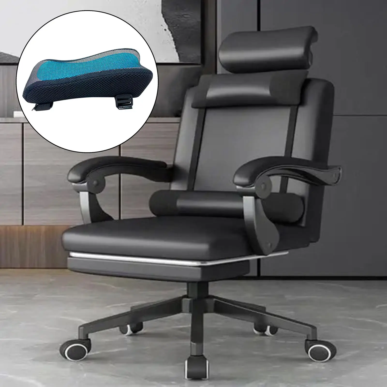 Comfortable Office Chair Armrest Pad Polyester Fiber Memory Cotton Thick Elbow Pillow for Gaming Chair