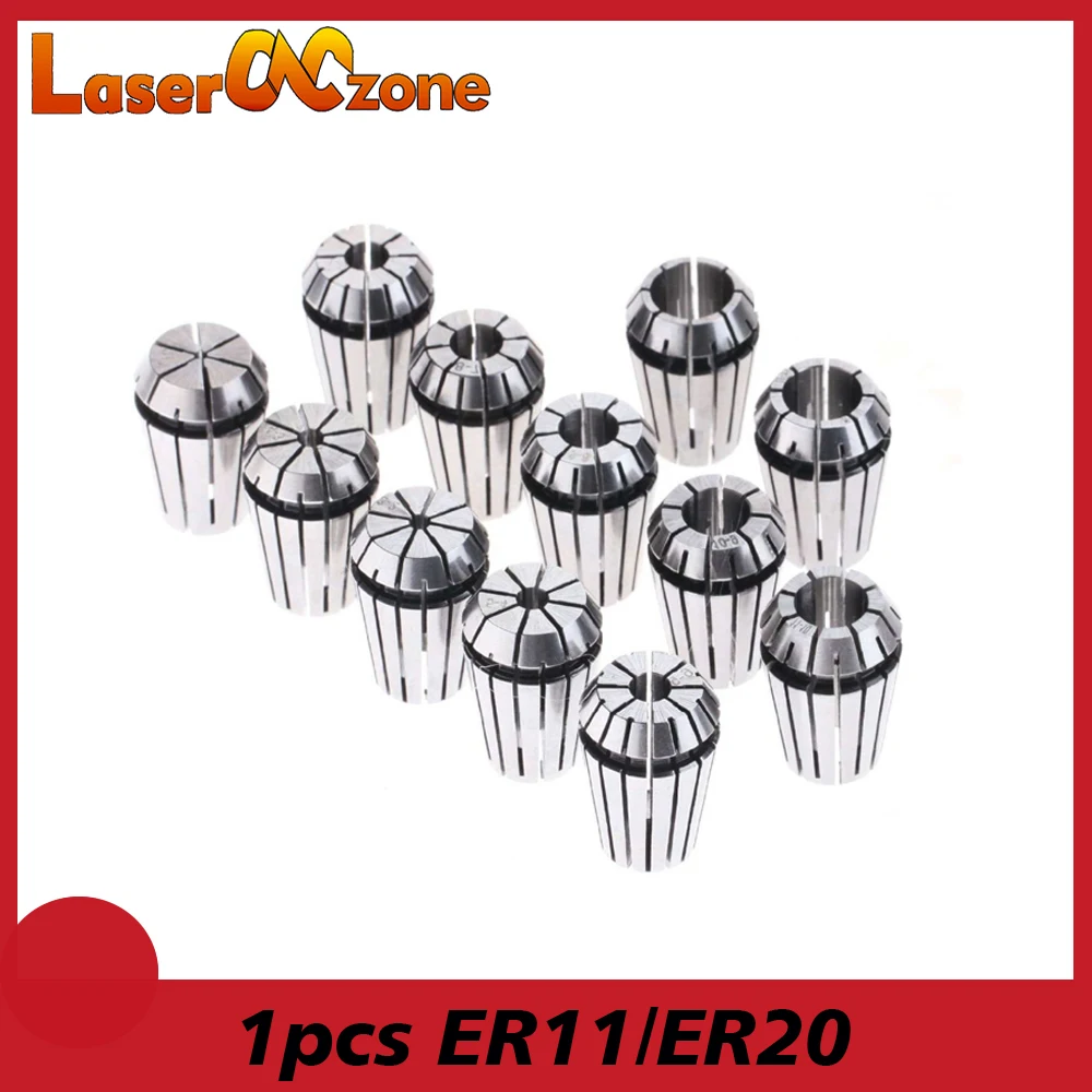 1 PCS ER11 ER20 Precision spring collet chuck 0.008mm for CNC milling tool holder Engraving machine spindle motor