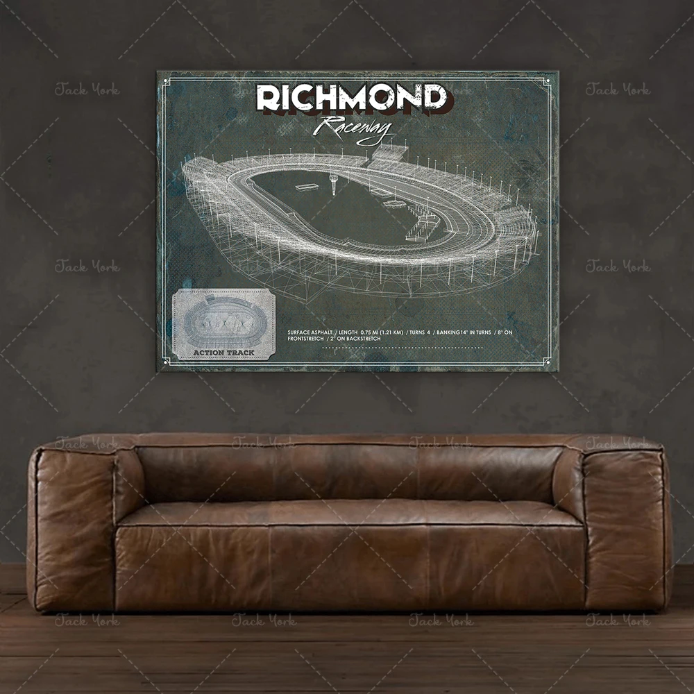 Richmond Raceway Race Track Print