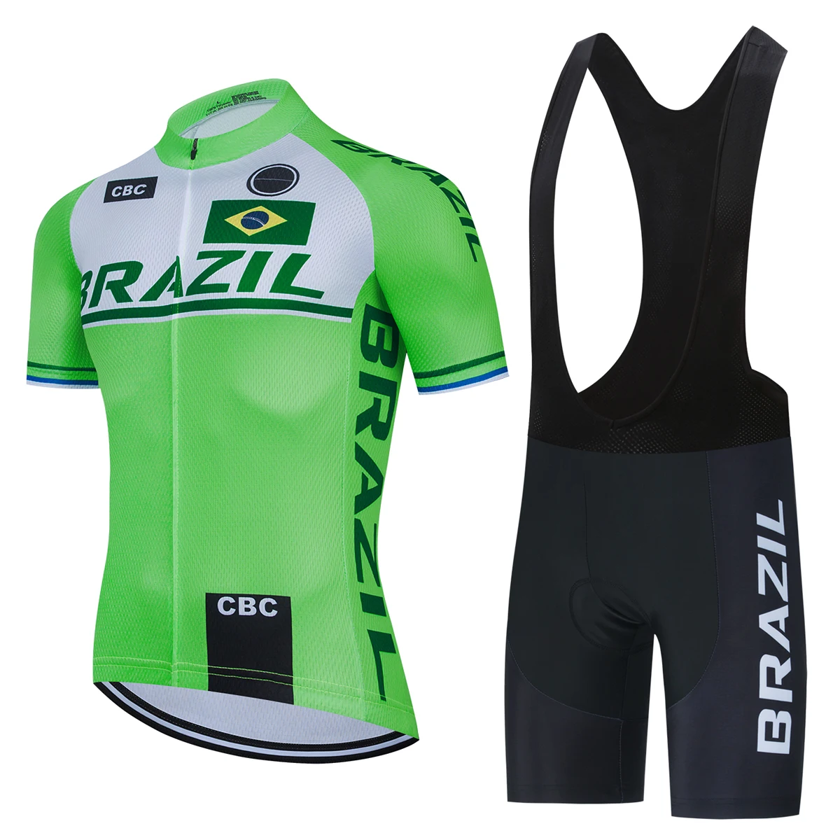 Brazil Cycling Jersey Suits for Men, Road Bike Clothing, Pro Bib Shorts Sets, MTB Bicycle Clothes, 2025