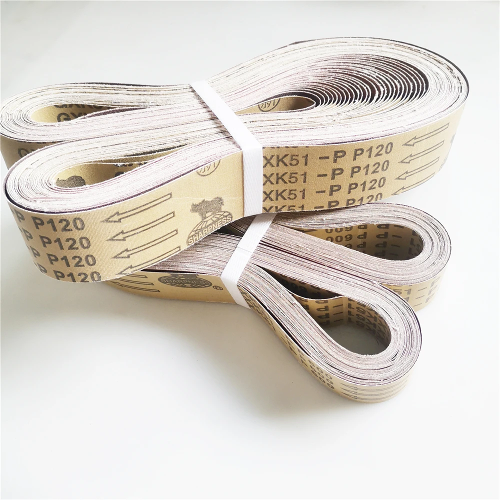 10 ชิ้น 50x1220 มม./O สายพานขัด 2 "* 48" P60-600 หยาบ fine บดเครื่องบดเข็มขัดอุปกรณ์เสริม