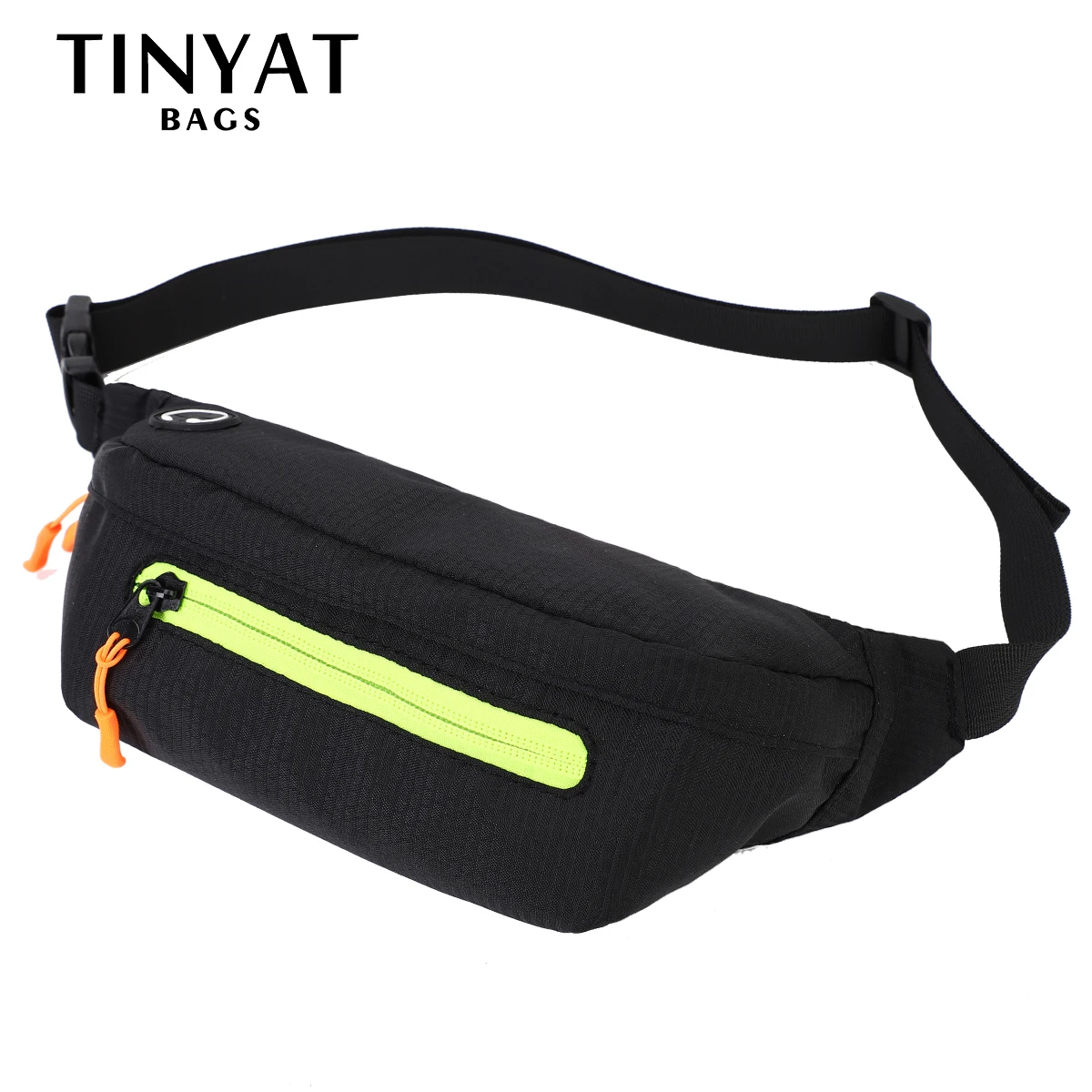 TINYAT Men Male Waist Bag pack Purse Casual Light Phone Belt Bag Pouch Canvas Travel Phone Bag Fanny Banana Bag Hip 5 Pockets