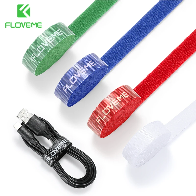 FLOVEME Organizer na kable USB przewód nawijarka do drutu uchwyt słuchawkowy przewód myszy klip Protector kabel do ładowania telefonu kable
