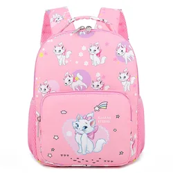 Mochilas escolares de dibujos animados para niños, mochila rosa con Gato encantador, bolsas de viaje para niñas de 1 a 3 años