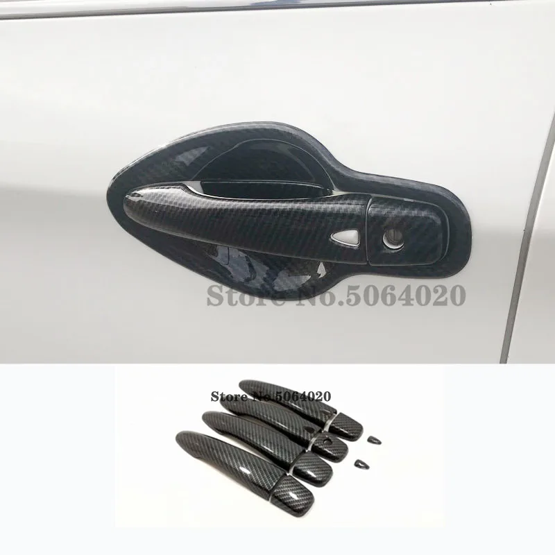 ABS Carbon/chrome For Nissan Murano Z52/Nissan Pulsar C13 2015 2016 2017 2018 Car Side Door Handle Cover Trim accessories