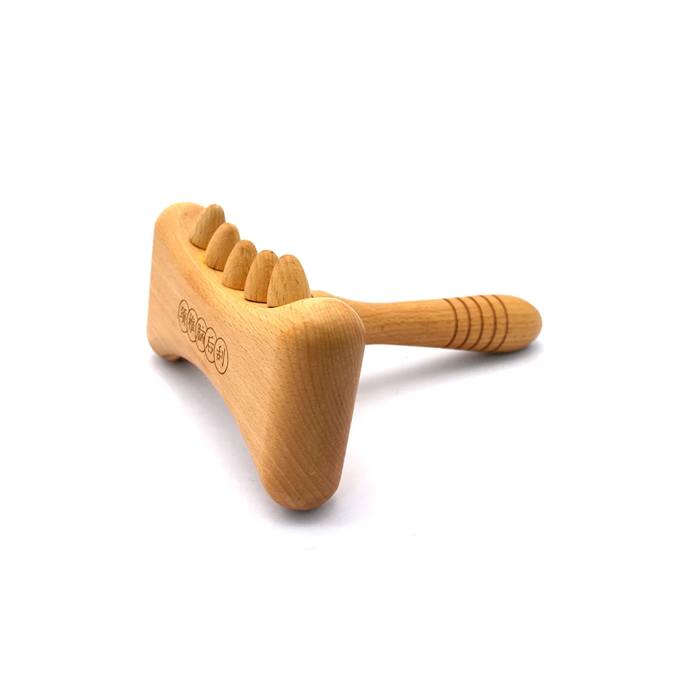 

Hand Massager for Body Back Treatment Gouache Scraper Cellulite Gua Sha Massage Tools With Teeth Edge