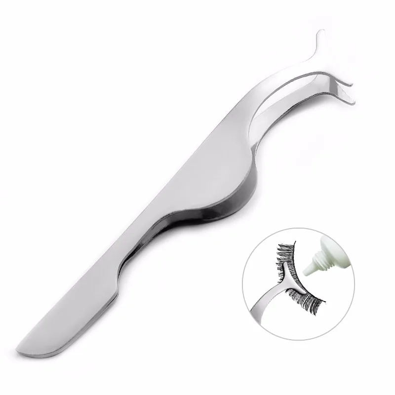 1Pcs Lashes Tweezers Eyelash Curler Makeup Tools Stainless Steel  Beauty Cosmetics Instrument lash mascara Applicator Remover