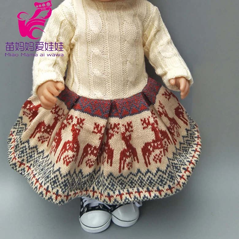 Factory Offer Quality 18 Inch Doll Outwear White Shirt + Pink Tutu Dress for 43CM Baby  Doll