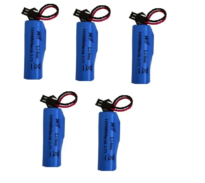 3.7V 800mAh 14500 rechargeable Battery For RC TOYS helicopter car Baot Tank Gun Truck Train Motorcycles 3.7v Battery SM plug