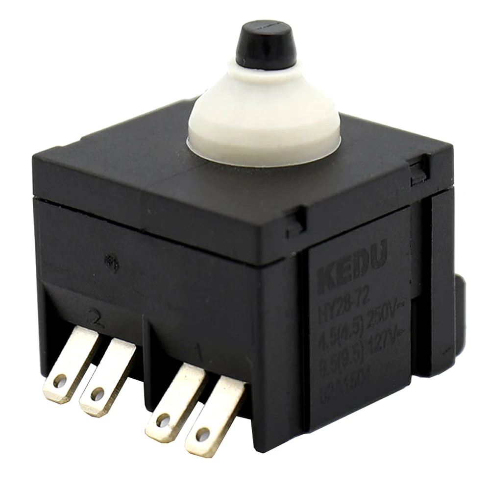 KEDU HY28-72 Momentary Pushbutton Switches for Corner Mill Polishing Machine 02A2034 127/250V, 2-Pack