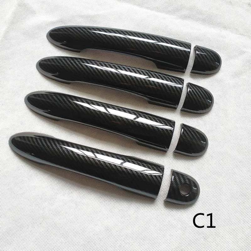 Handles Covers fit for Renault LAGUNA 3 Iii Mk3 Car Accessories Door Handle Cover Trim  Plastic Imitation Carbon Fiber