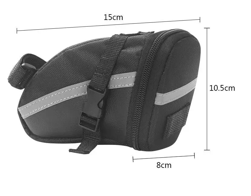 ROSWHEEL NO LOGO Portable Waterproof Bike Bicycle Seat Pouch Bicycle Tail Rear Pannier Cycling Saddle Bag Tool case storage bag