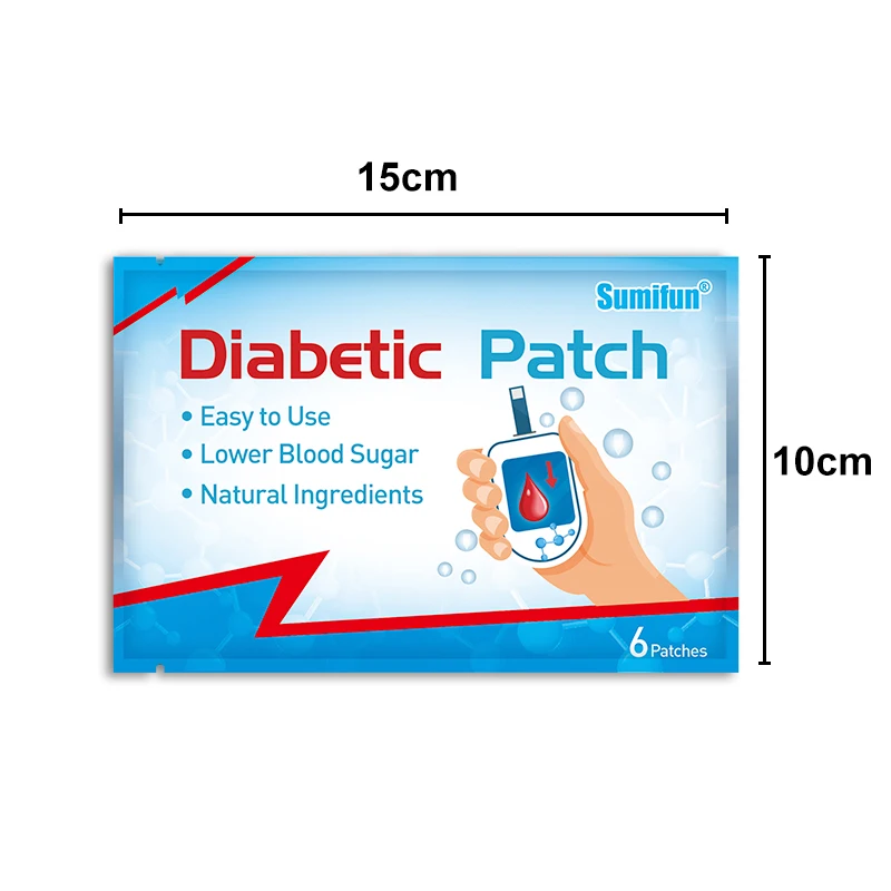 6Pcs/Bag Sumifun New Diabetic Navel Patch Herbal Sticker Balance Blood Sugar Clean Blood Vessels Hyperglycemia Diabetes Plaster