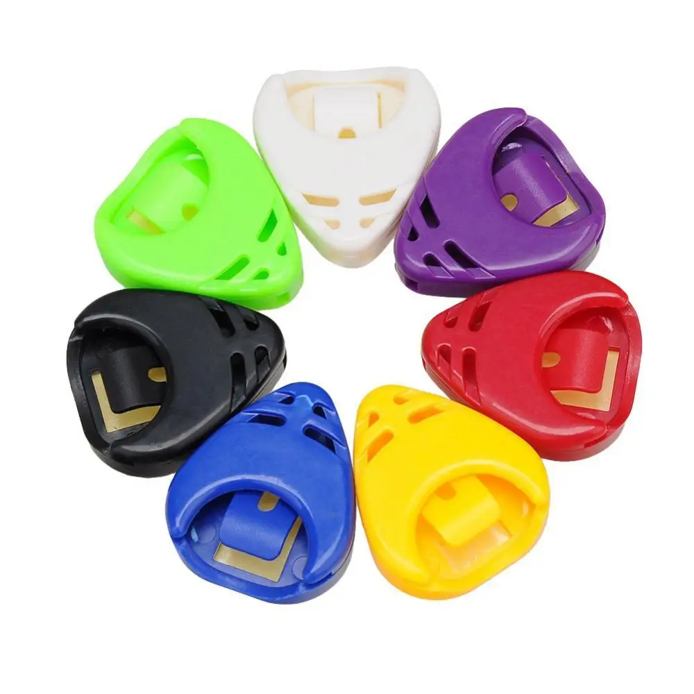 70% Hot Sale Guitar Pick Holder Plastic Plectrum Case Heart Shape Portable Acoustic Electric Guitar Picks Protect Case Cover