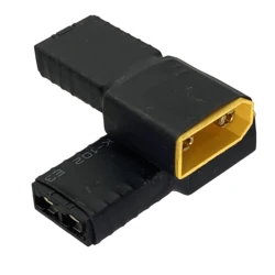 1PCE XT90 Male to Traxxas TRX Female Adapter No-Wire Required for RC Power Supply Connection