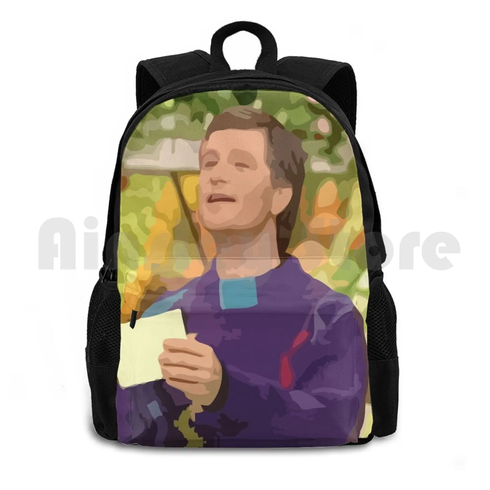 Supermarket Sweep Host Outdoor Hiking Backpack Waterproof Camping Travel Supermarket Sweep David Ruprecht Host Sweater Gameshow