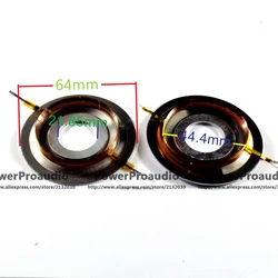 2pcs 8 ohm 44.4mm Titanium diaphragm Tweeters voice coil 64mm outer Diameter