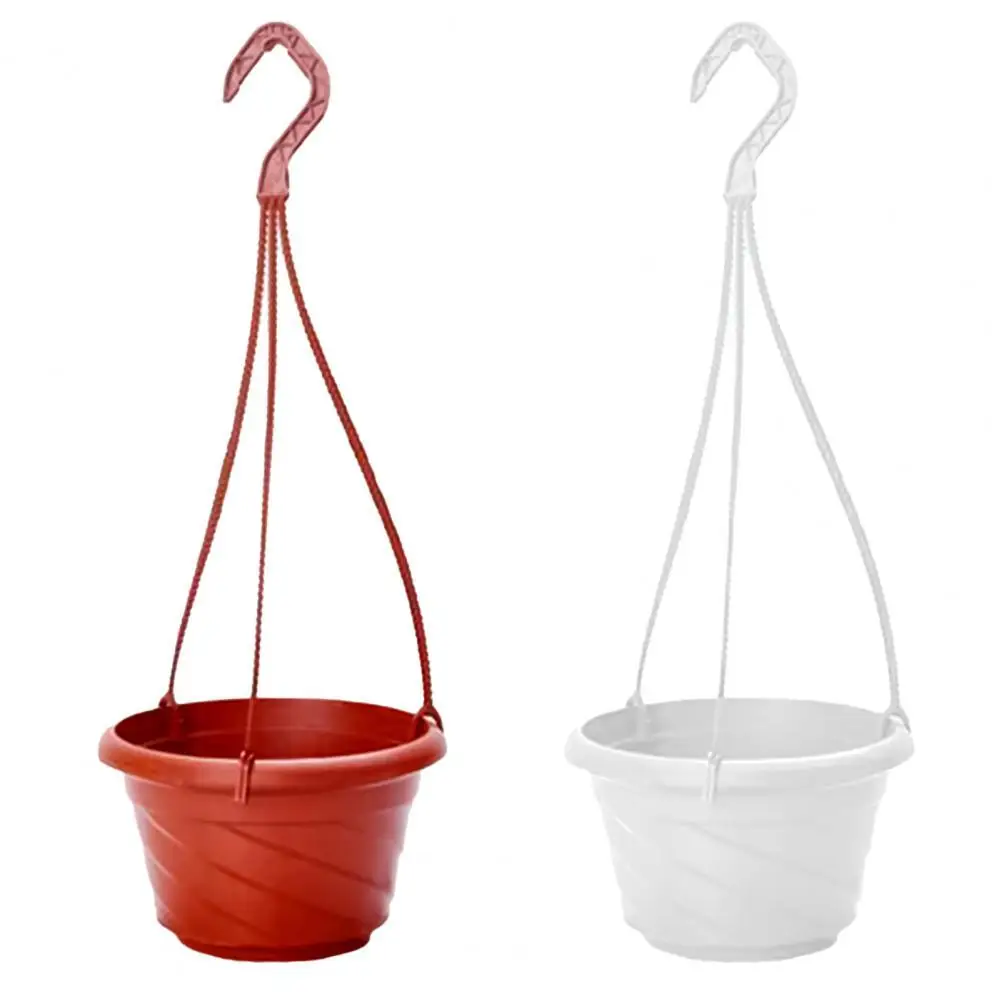 1 Set Flowerpot Breathable No Easy Broken Plastic Durable Ivy Succulents Cactus Hanging Basin Hanging Baskets