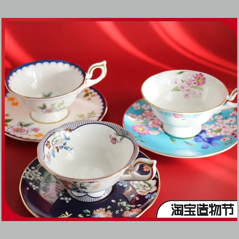 New British Bone China garden style European style Phnom Penh luxury coffee cup and saucer tea set