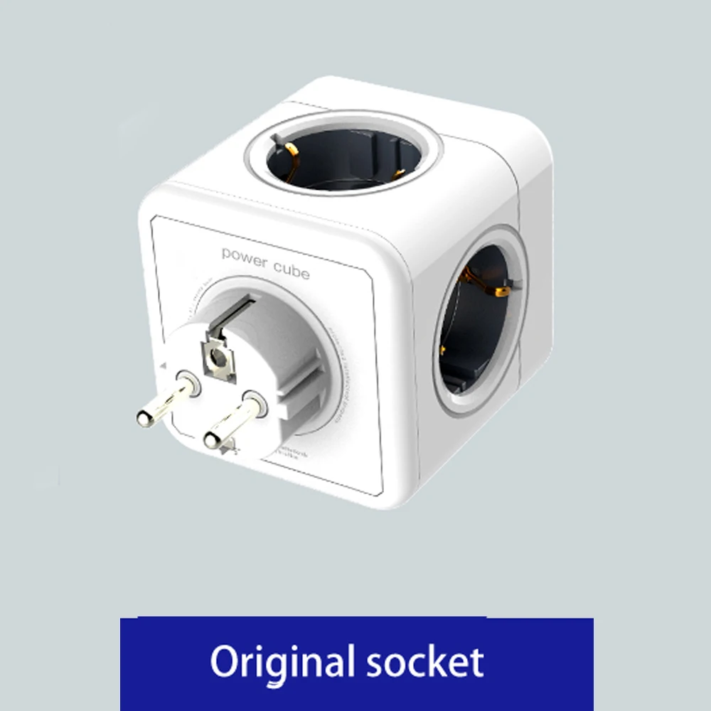 Sopend ไฟเต้าเสียบปลั๊กไฟ Powercube ซ็อกเก็ตสมาร์ท5V 2.1A Usb 250V Multiprise ผนัง4ปลั๊กต่ออะแดปเตอร์ซ็อกเก็ต