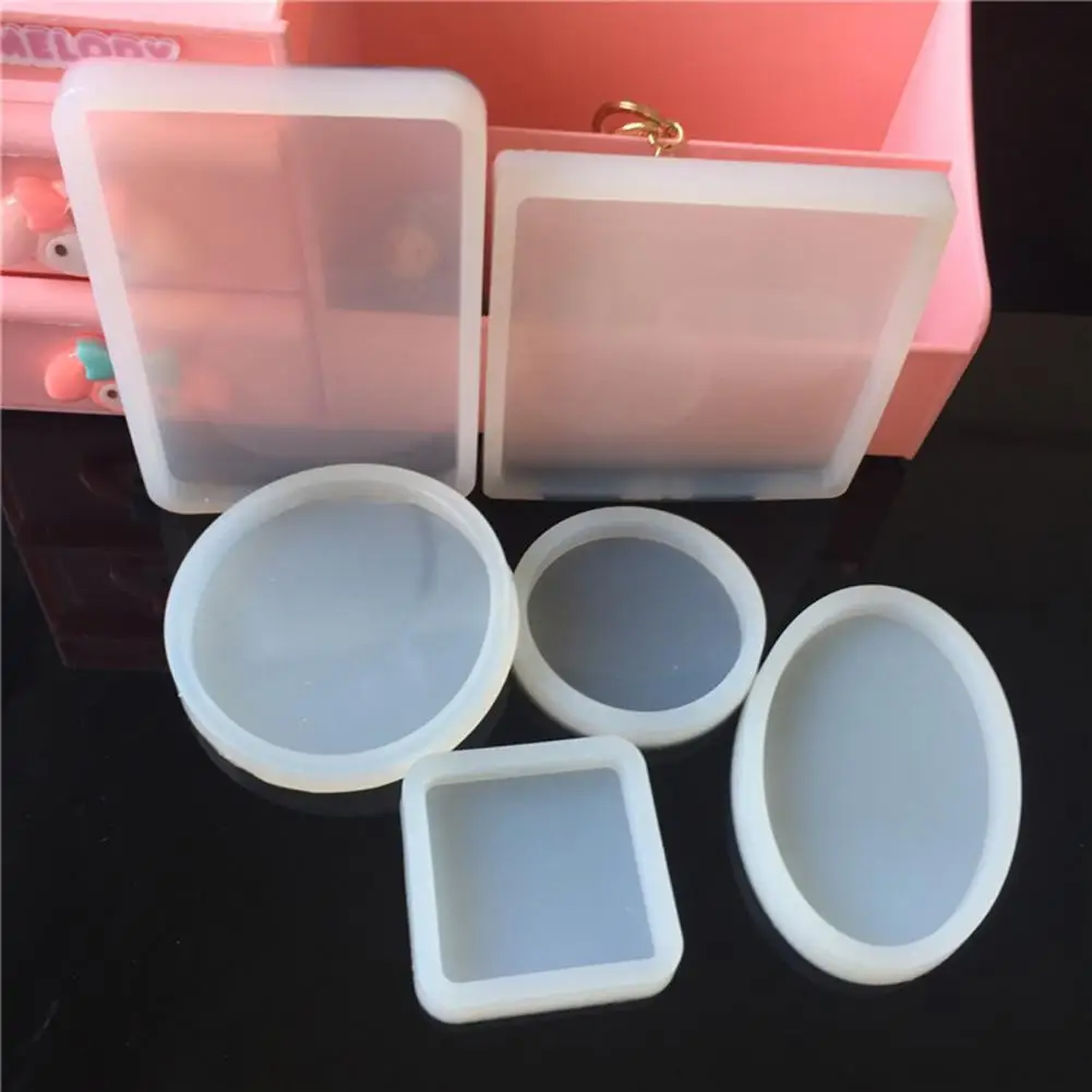 Decorazione domestica del mestiere del sottobicchiere della muffa della colata della resina quadrata rotonda rotonda del Silicone epossidico di DIY