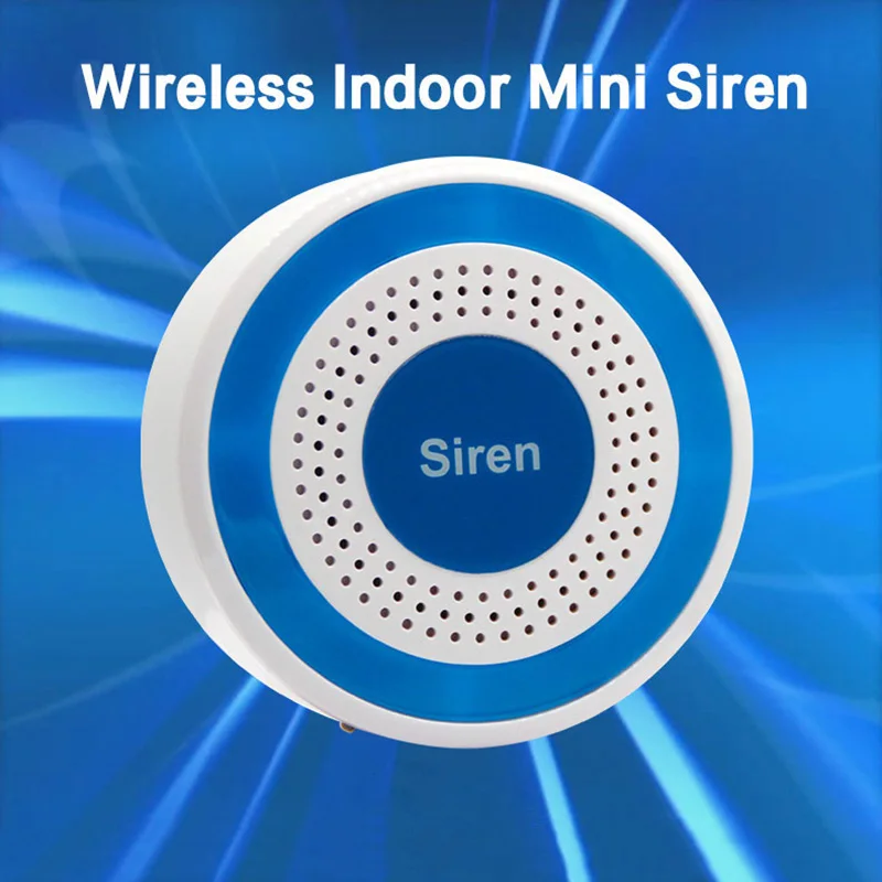 433mhz Wireless Indoor Siren Sound Siren Speaker Work With Alarm Host Police Sirens Gsm Home Alarm System