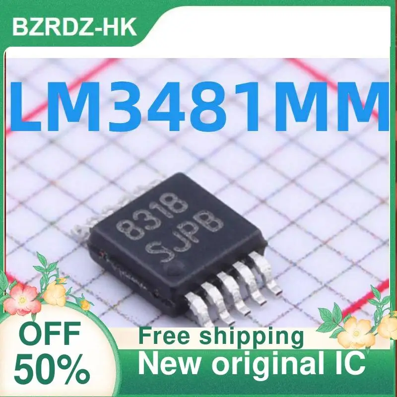 LM3481MM LM3481MMX LM3481 SJPB MSOP-10 nuevo IC original, 1-20 Uds.