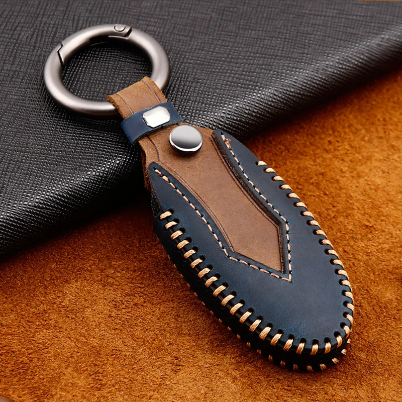 Genuine Leather Car Key Shell Cover Holder Protection Key Covers For Infiniti QX50 M25 FX35 QX60 QX70 G25 Q50 Car Accessories