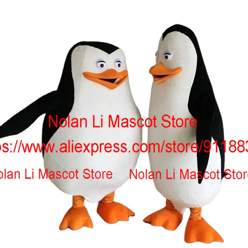 Hot Sale Fat Skinny Penguin Mascot Costume Cartoon Anime Cosplay Adult Size Thanksgiving Christmas Birthday Gift 1107