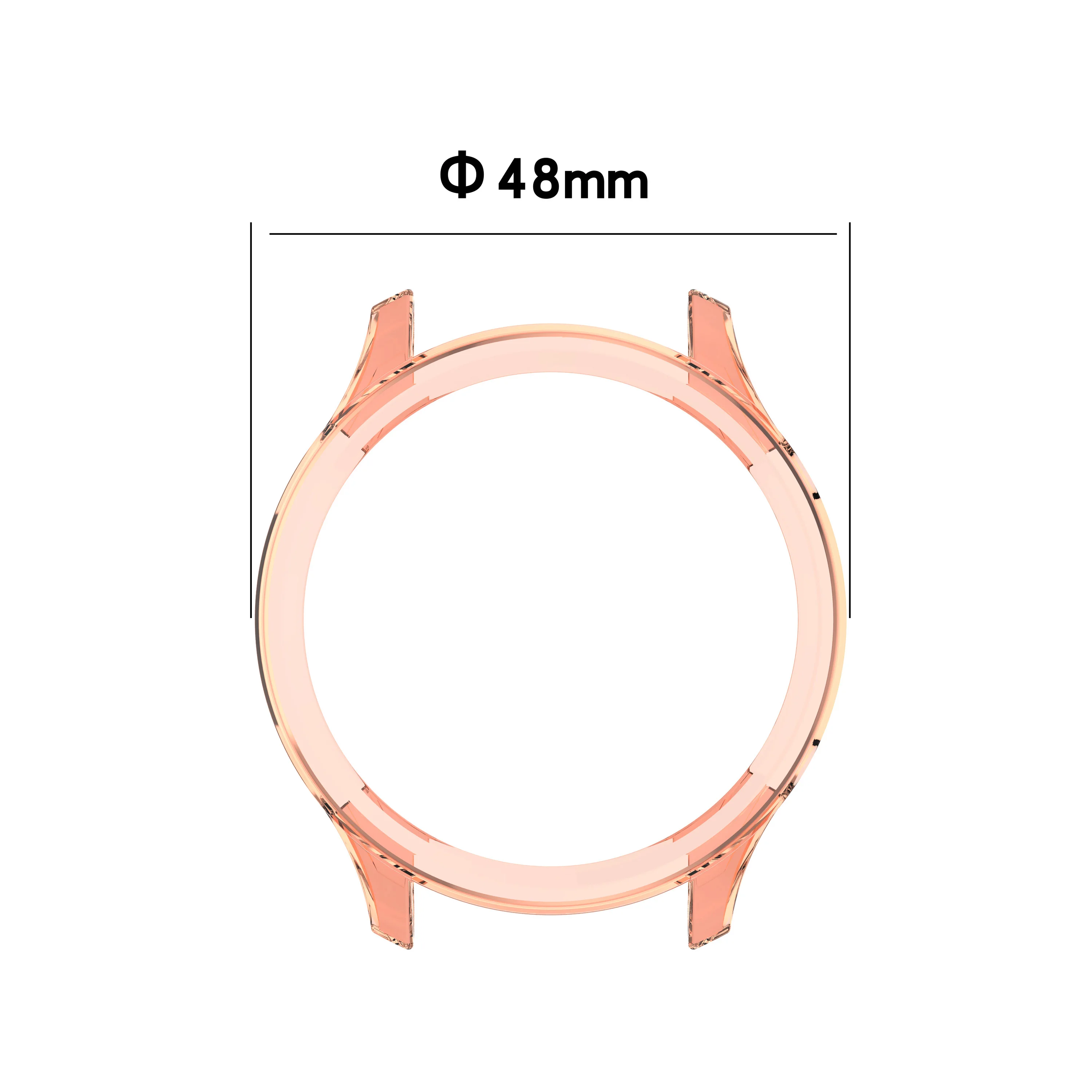 For Xiaomi Watch Color Smartwatch Transparent TPU Case Scratch Resistant Protective Cover Shell Bumper Frame Accessories