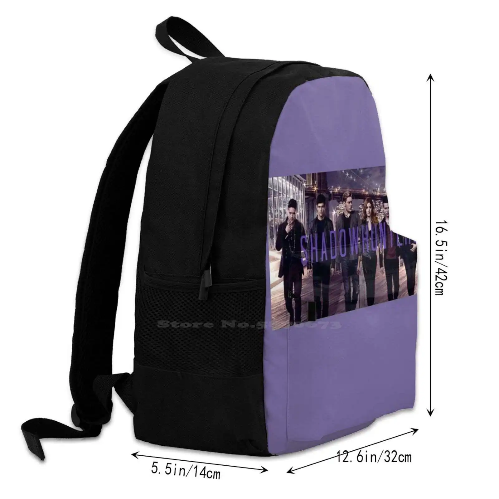 Shadowhunters 2.0 Teen College Student Backpack Pattern Design Bags Shadowhunters The Mortal Instruments Clare Alec Lightwood