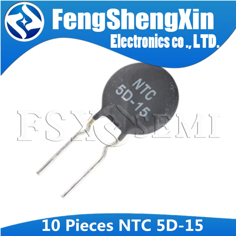 

10pcs Thermistor Resistor NTC 5D-15 5D15 Thermal Resistor 15mm